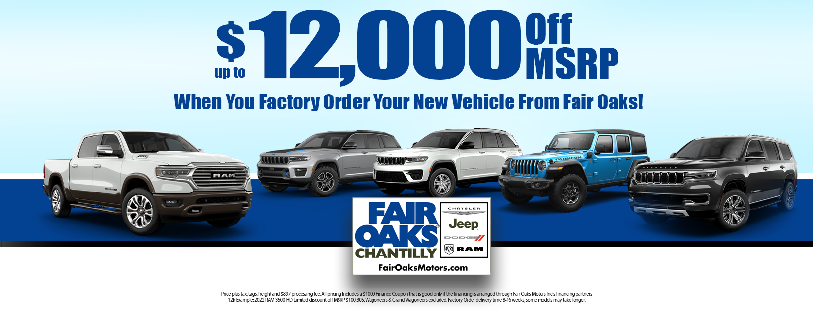 Factory Order The New Car Of Your Dreams At Fair Oaks Motors! Fair