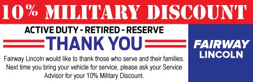 Fairway Lincoln Military Discount
