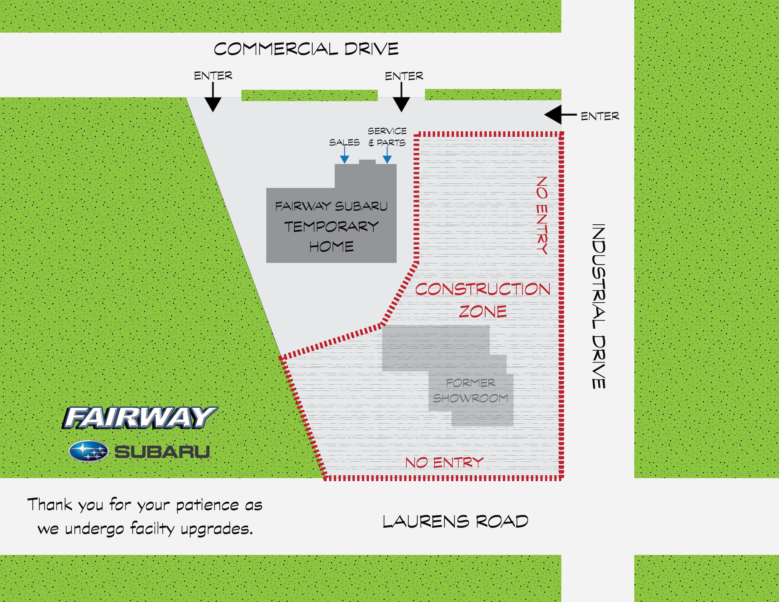 Subaru Construction Map