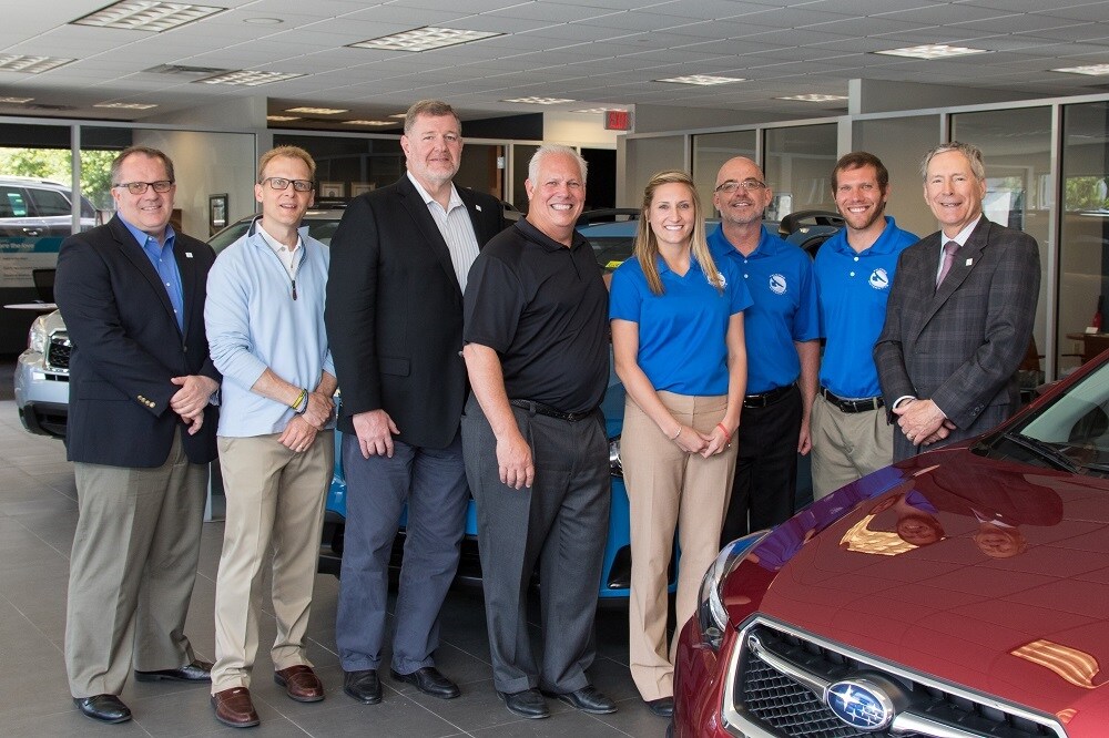 President and Chief Operating Officer, Thomas Doll, visiting Falcone Subaru