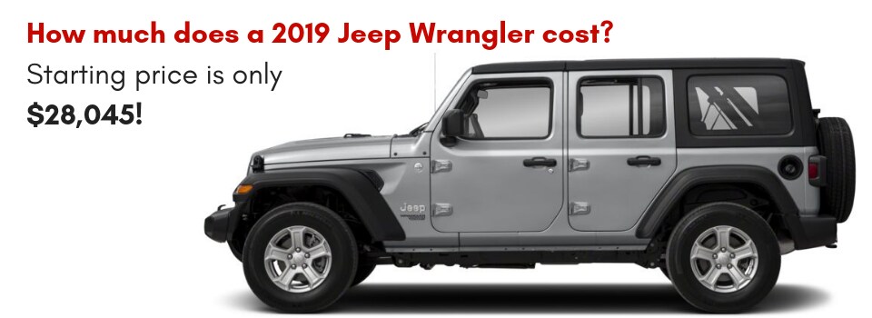 How much does a 2019 wrangler costs
