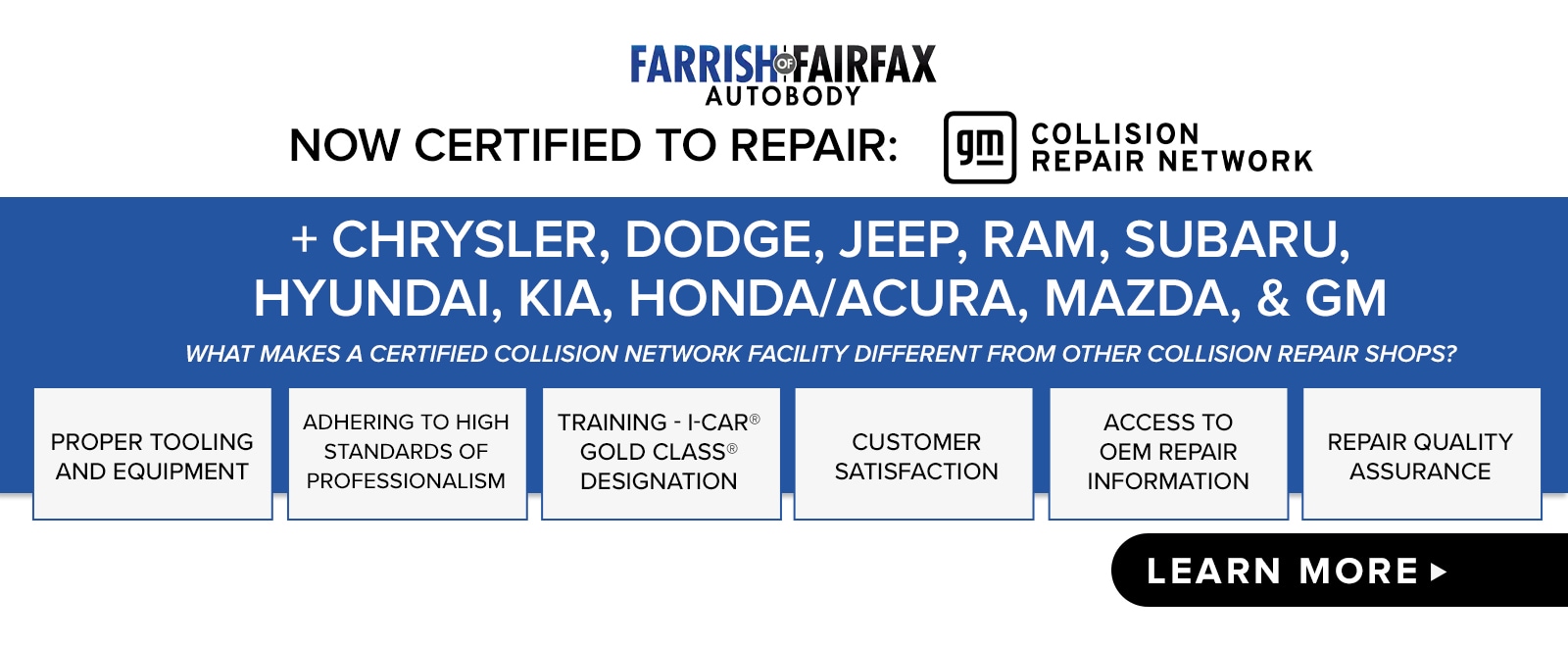 Farrish of Fairfax Auto Body New Collision Dealership in Fairfax, VA