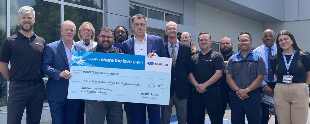 Farrish Subaru Cancer Institute Donation
