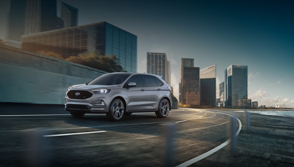 2023 Ford Edge ST driving on road