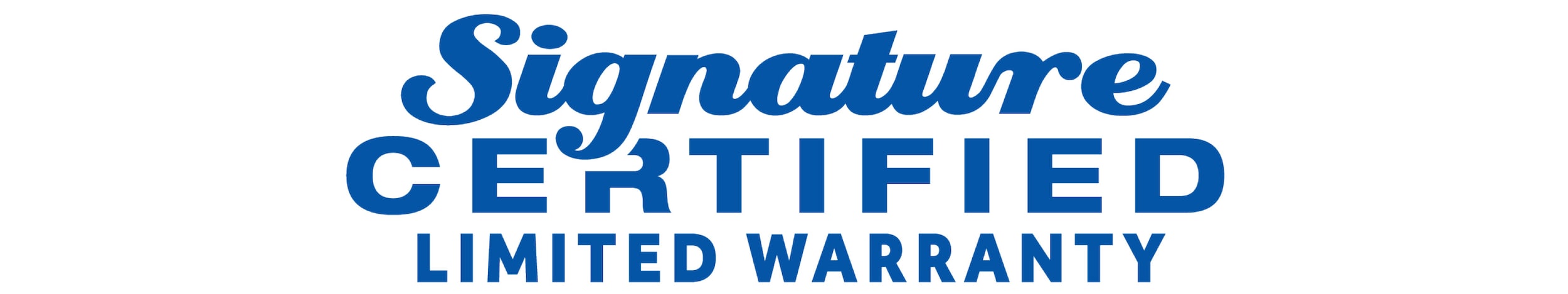 Signature Certified Warranty Program logo