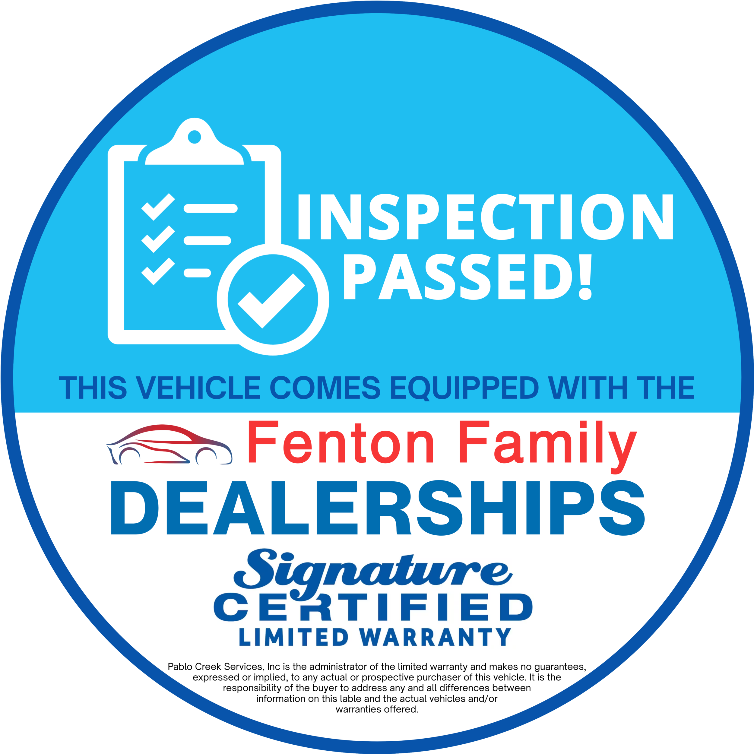 Fenton Certified Logo