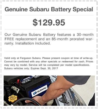 Subaru Battery Special