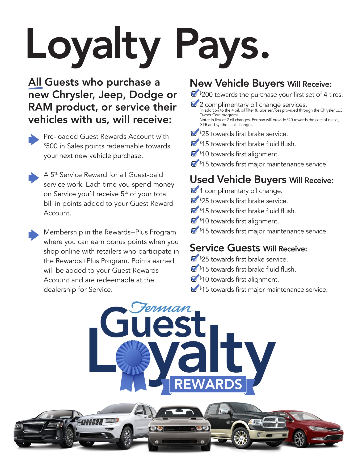 Chrysler owner loyalty program
