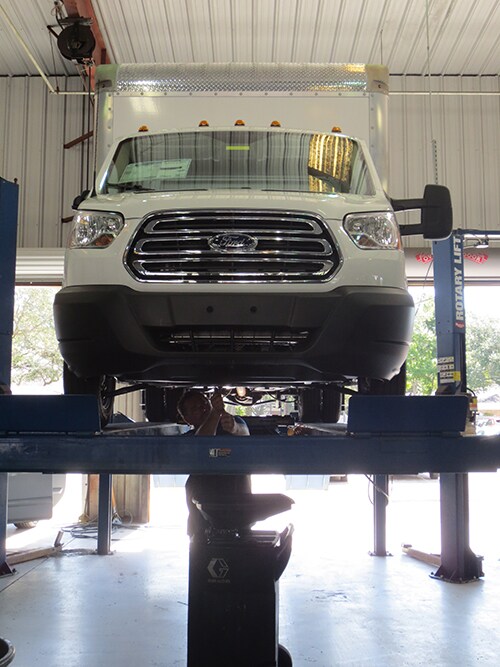 Photo of Van at service center