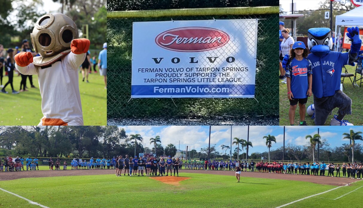 Ferman Volvo Cars of Tarpon Springs sponsors the Tarpon Springs Little League