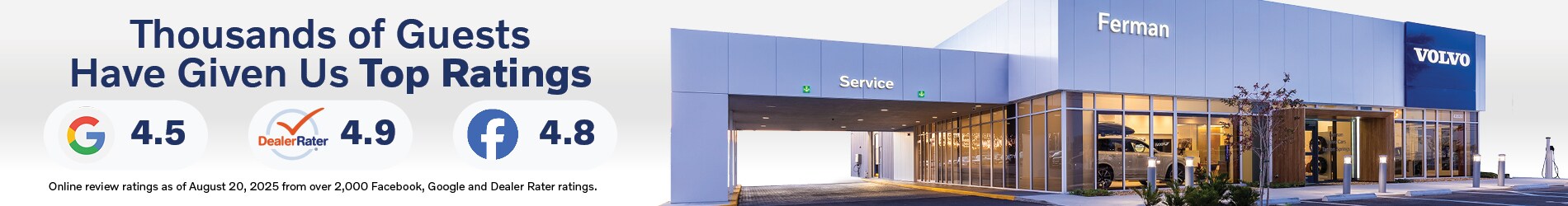 Ferman Volvo Cars of Tarpon Springs Top Review Ratings