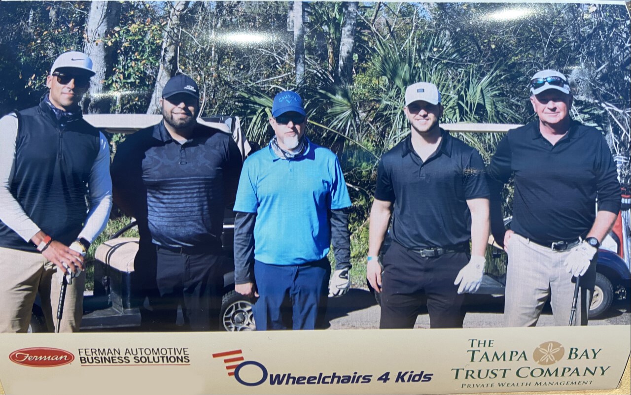 WheelChairs 4 Kids Event Team - MLB star Ian Desmond, Fermans Mike Sico, Todd Ullestad, Coleton Reece and Ken Dunlop