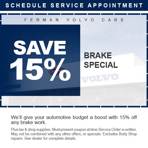 Save 15% Brake Special - We'll give your automotive budget a boost with 15% off any brake work. - Plus tax & shop supplies. Must present coupon at time Service order is written. May not be combined with any other offers , or specials. Excludes Body Shop repairs. See dealer for complete details.