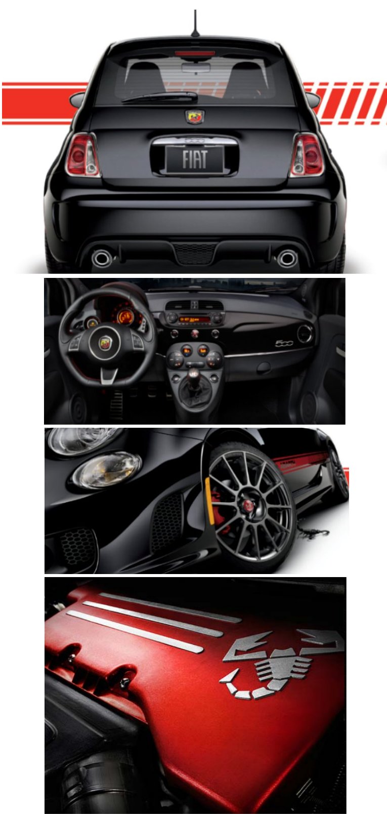 The interior design theme of the FIAT 500 Abarth is an artistic blend of clean lines and functional performance appointments. Criswell FIAT of Gaithersburg in Maryland
