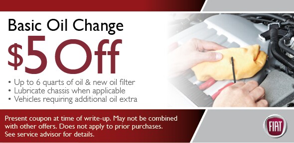 Fluid Exchange Coupon, Scottsdale Automotive Service Special. If no image displays, this offer has ended. Fluid Exchange Coupon, Scottsdale Fiat Service Special. If no image displays, this offer has ended.