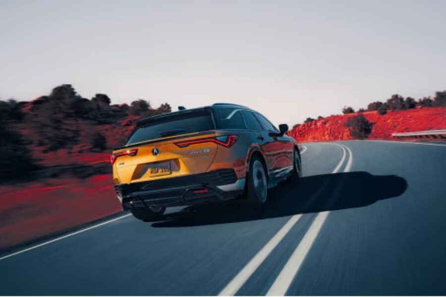 orange acura zdx