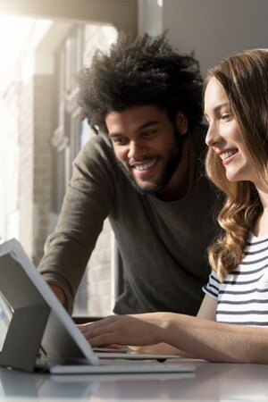 Toyota shopper reviewing finance options online