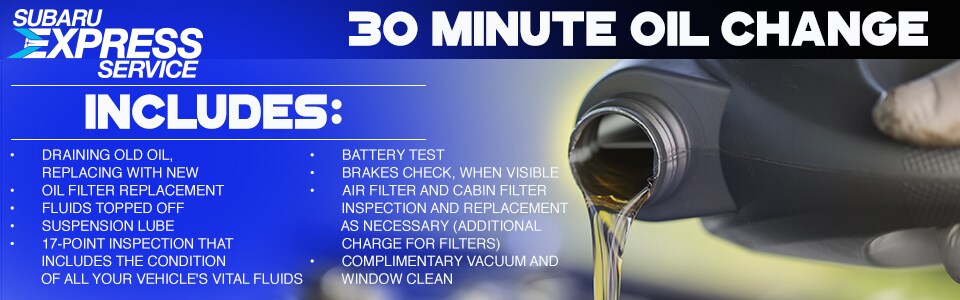 30 Minute Oil Change