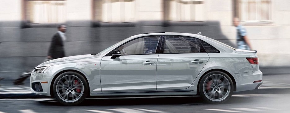 Audi A4 side exterior driving