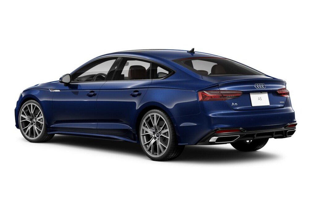 audi-a5-for-sale.png Stock photo of a dark blue 2024 Audi A5 for sale in Charlottesville