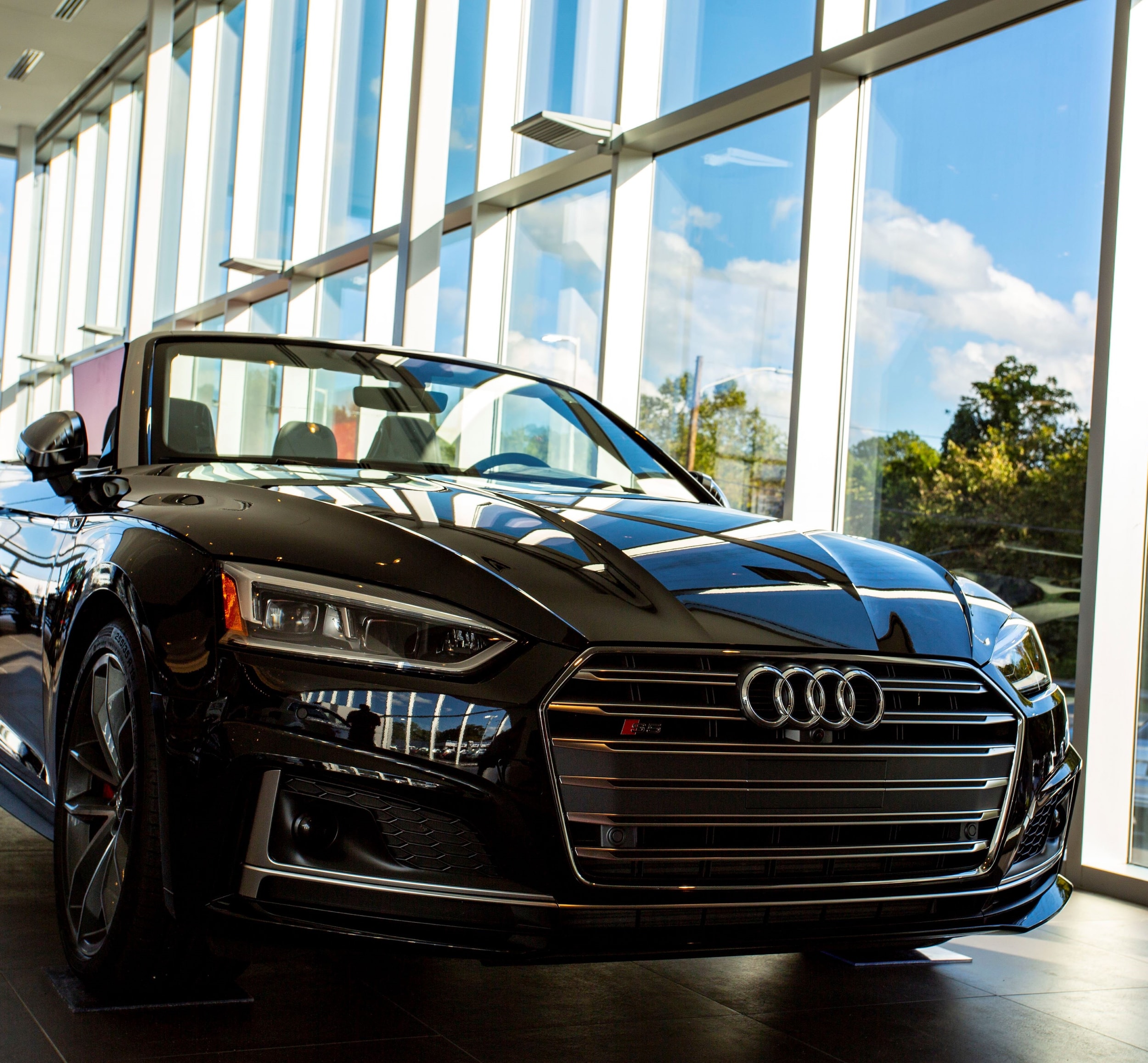 AudiWS_2.jpg Image of an Audi vehicle on the Audi showroom floor in Winston Salem NC