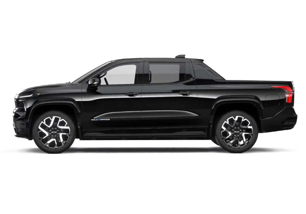ev-chevy-silverado.png Stock image of a black 2024 Chevy Silverado EV for sale in Winston-Salem