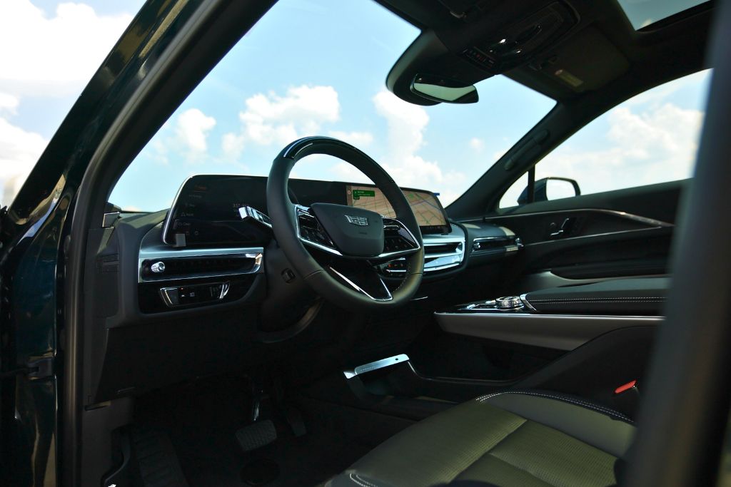 cadillac-lyriq-interior.jpg Inside driver's side view of the Cadillac Lyriq EV interior