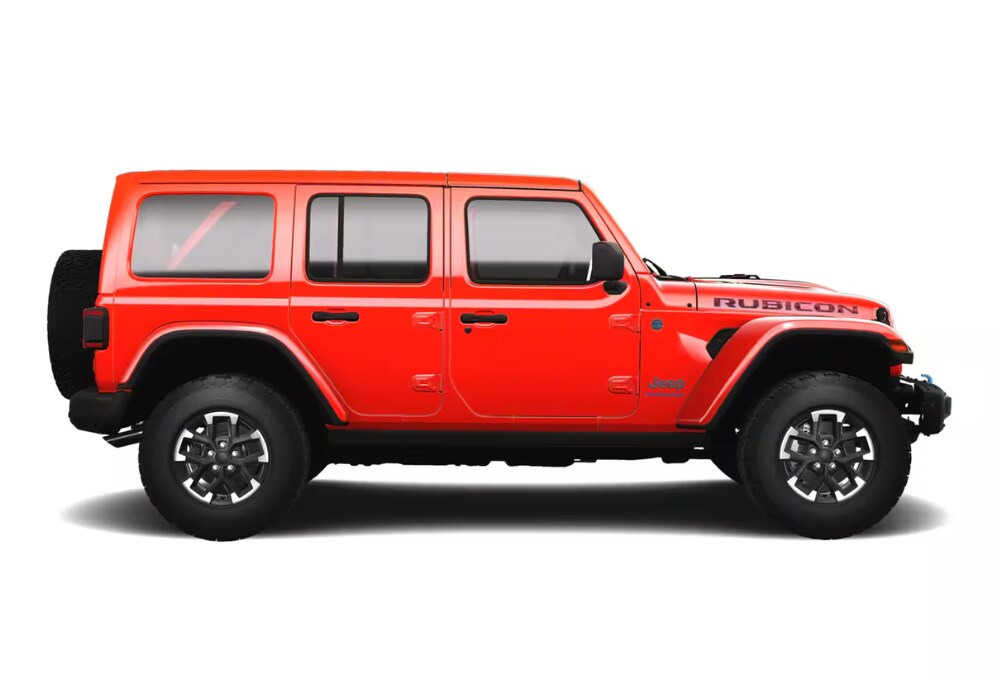 jeep-wrangler-4xe-for-sale-charlottesville.png Side view of a bright red Jeep Wrangler 4xe in front of a white background