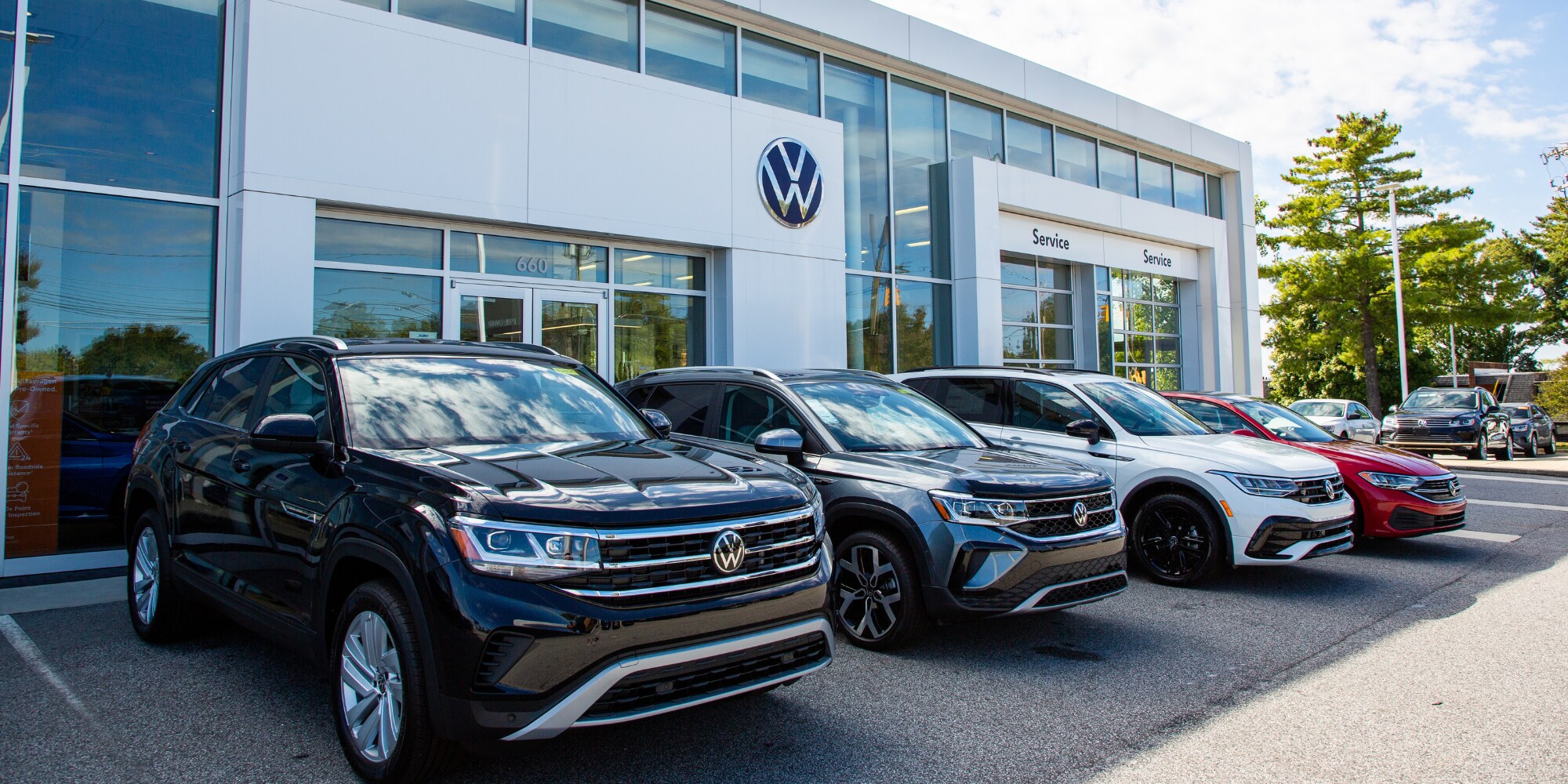 VW_Burlington_Storefront.png Storefront of Flow Volkswagen dealership in Burlington, NC. Located near Mebane, Greensboro, and Hillsborough.