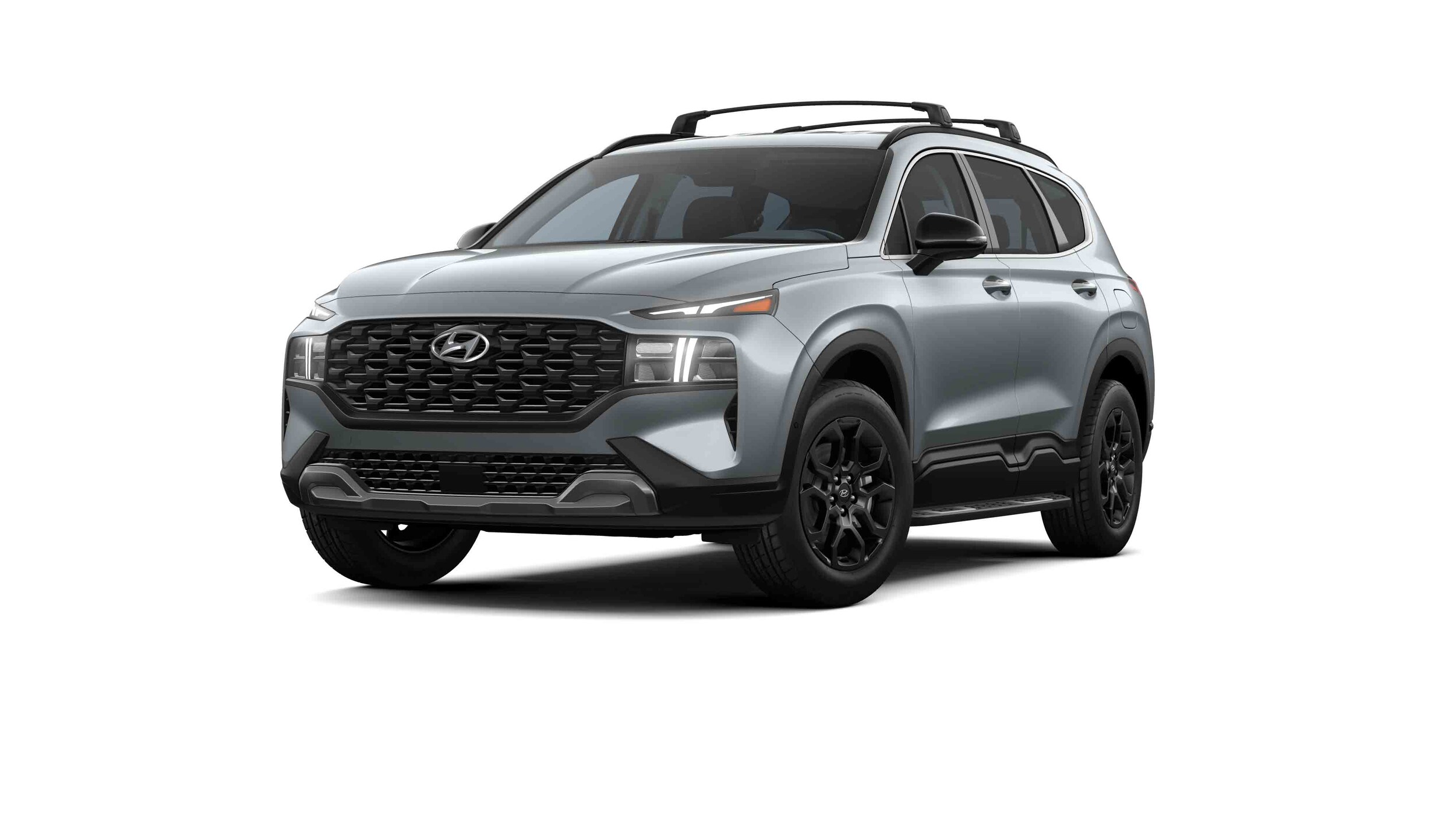 2022_SantaFe_XRT_AWD_HamptonGrey_Black_FrontDrvrAngleWheelTurnDrlOn_WhiteStudio.jpg