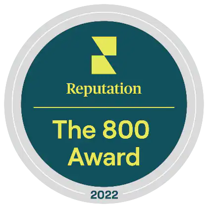 reputation-800-2022-badge.webp circular badge that reads Reputation The 800 Award 2022