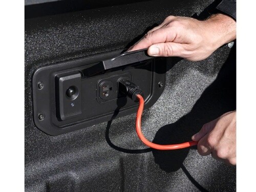 2026 RAM Chassis Cab close up view of onboard power plug in