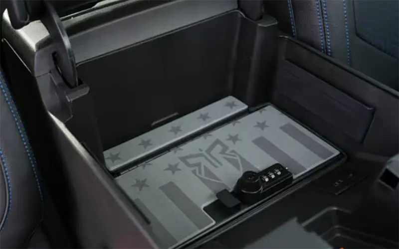 Lifted RAM 1500 locked storage box