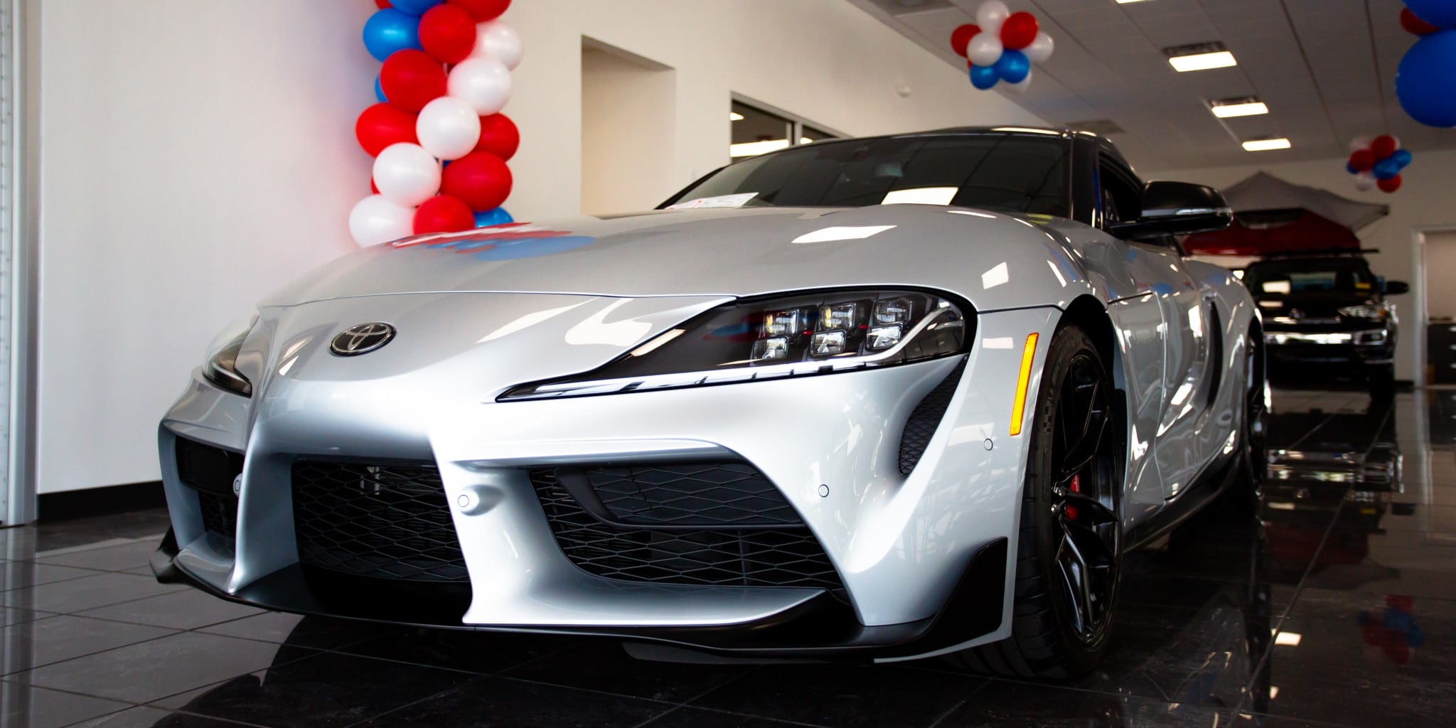 Toyota%20Statesvile%20Store%20Visual.jpg A Toyota vehicle on the showroom floor at Flow Toyota dealership located in Statesville, NC. Located near Mocksville, Mooresville, and Lake Norman.