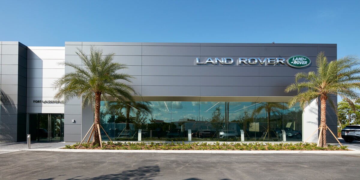 Exterior view of Land Rover Ft Lauderdale