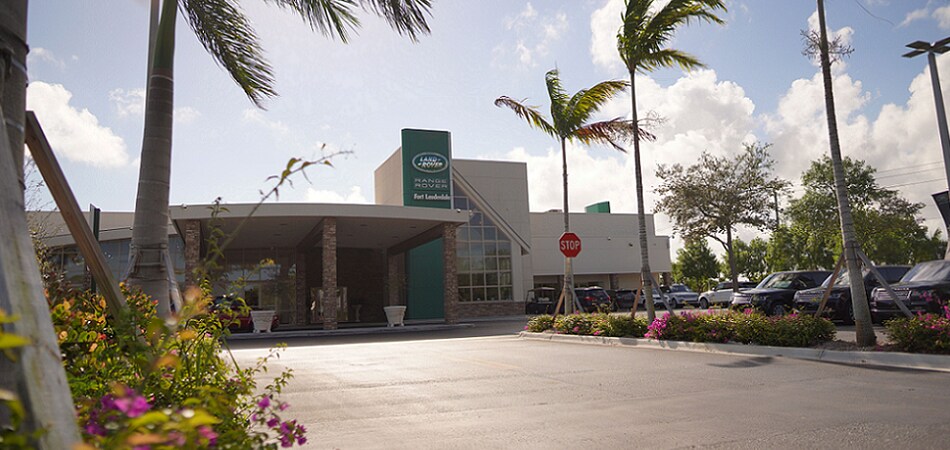 Deerfield Beach Area Land Rover Dealership Exterior view of Land Rover Fort Lauderdale Serving Deerfield Beach