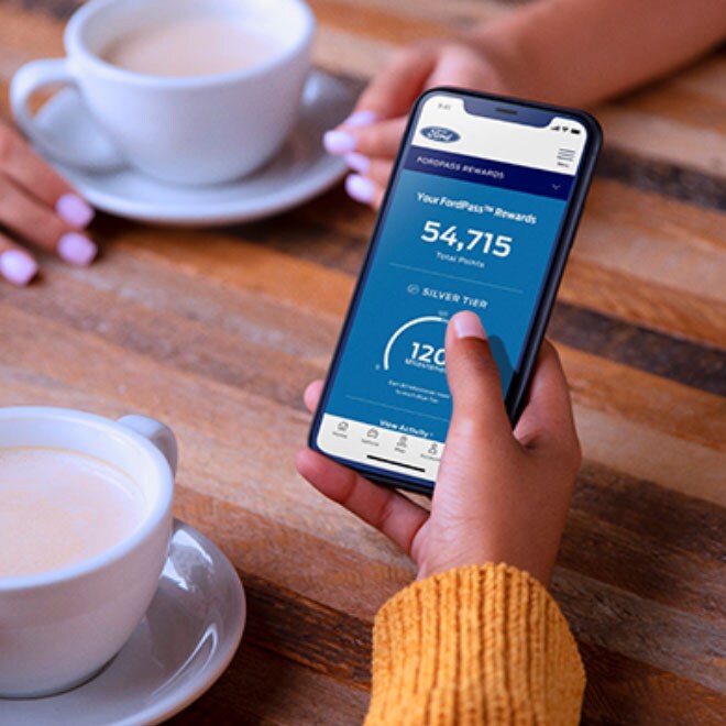 Ford Rewards ownership benefits available through the Ford app