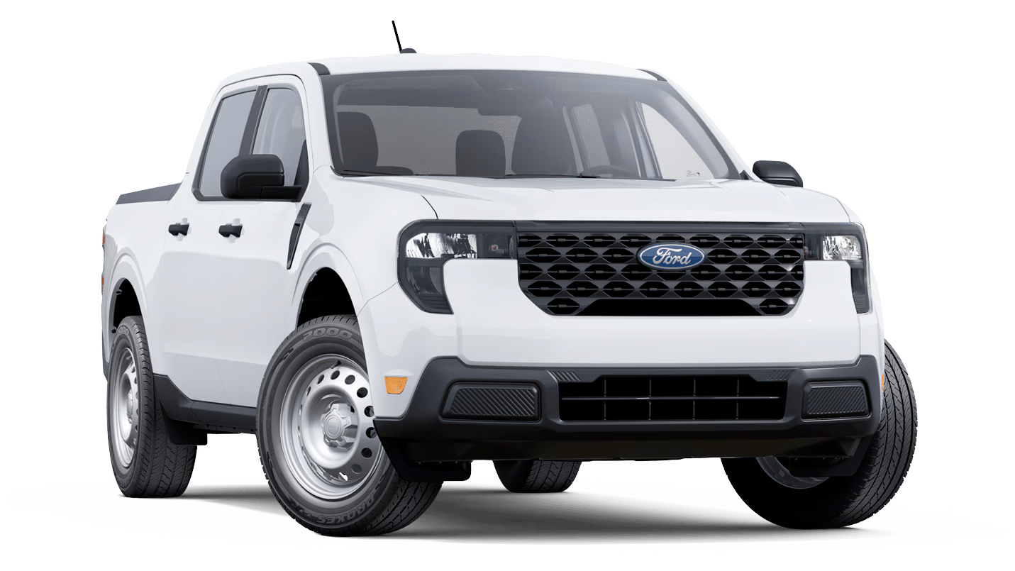 A white Ford Maverick® XL pickup.
