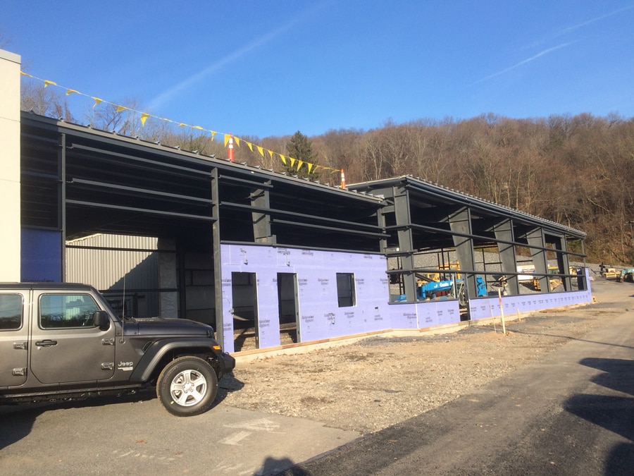 New Service Center Construction at Forrer Chrysler Dodge Jeep Ram