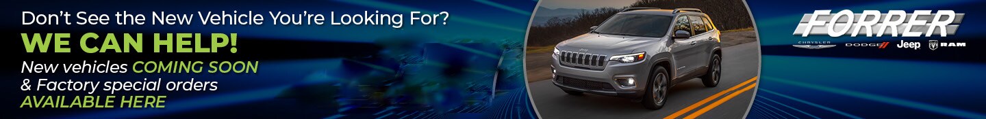 Special Orders and In-Transit Vehicles at Forrer CDJR