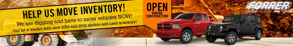New Construction Clearance Sale at Forrer Dodge