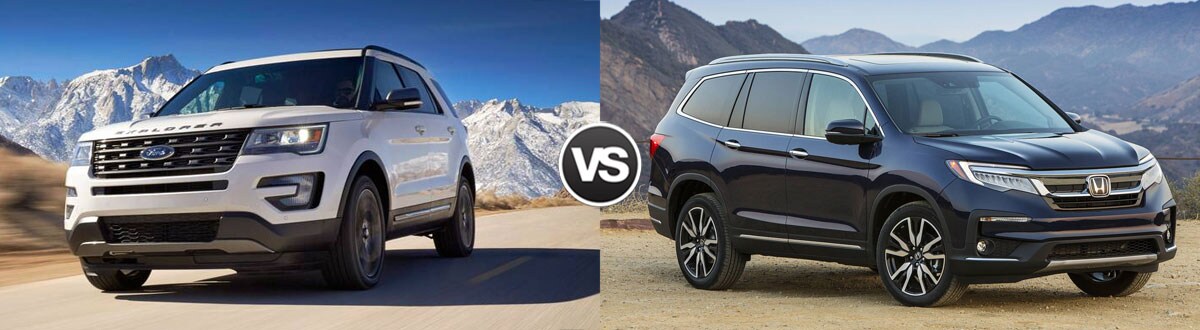 2019 Ford Explorer vs 2019 Honda Pilot