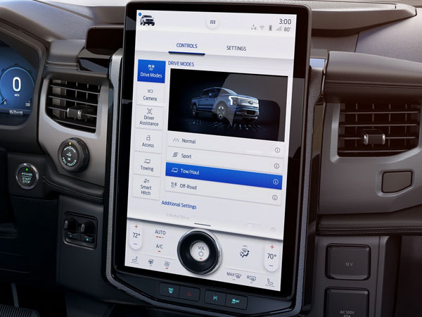 2022 Ford F-150 Lightning Infotainment Touchscreen
