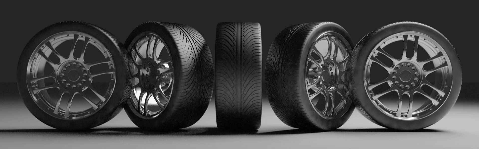 Jeep Service Center Banner Tires In A Row