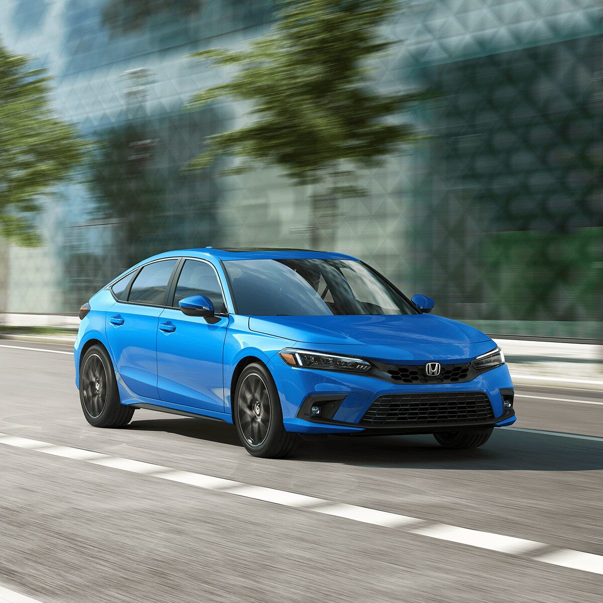 New Honda Civic Driving