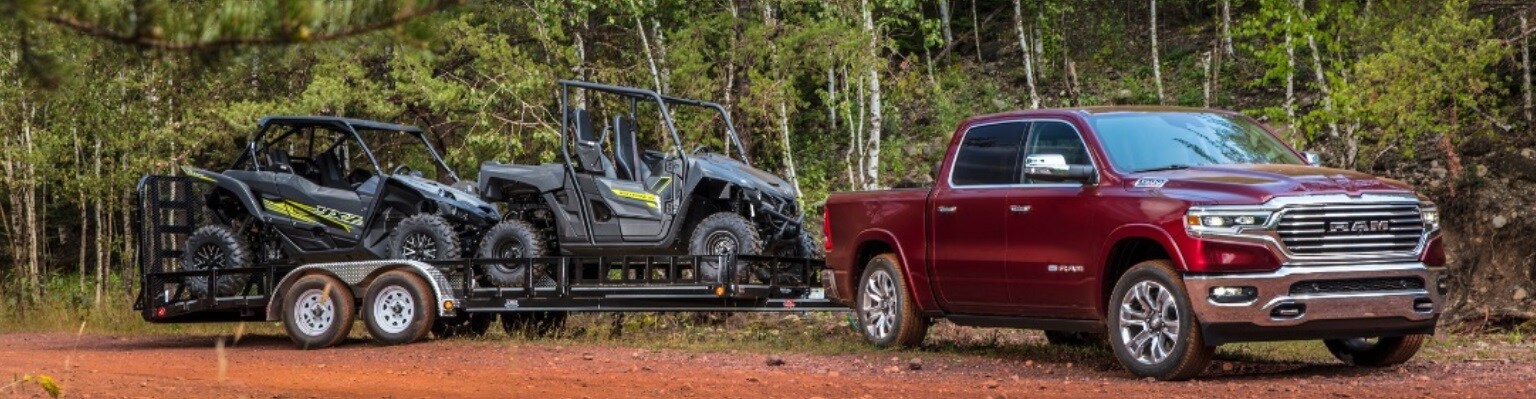 2021 Ram 1500 Towing a Trailer wide
