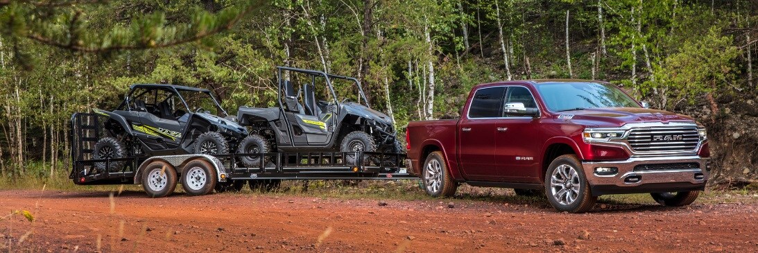 2021 Ram 1500 Towing a Trailer