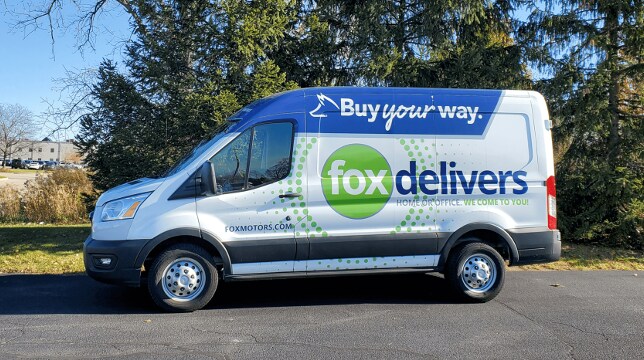 Fox Motors - Fox Delivers Van - Homepage SEO Section 2-859x481.png