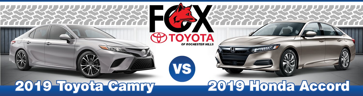 2019 Toyota Camry vs. 2019 Honda Accord A comparison of the 2019 Toyota Camry & Honda Accord