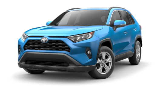 2019 Toyota RAV4 XLE A blue 2019 Toyota RAV4 XLE